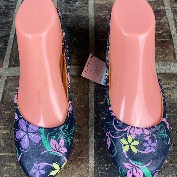 Serra Women Memory Foam 52834-18 Floral Flats Sz 7 - Picture 3 of 10